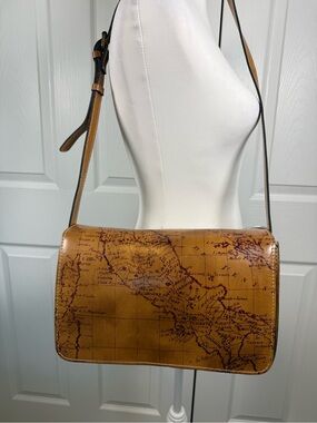 Boho PATRICIA NASH Map
Print Riot Rust Leather
Crossbody Bag Y2K Western ✨